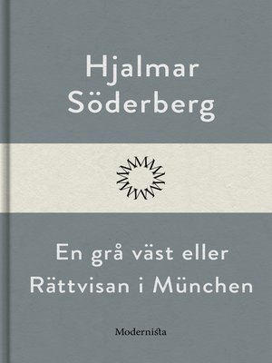 cover image of En grå väst eller Rättvisan i München